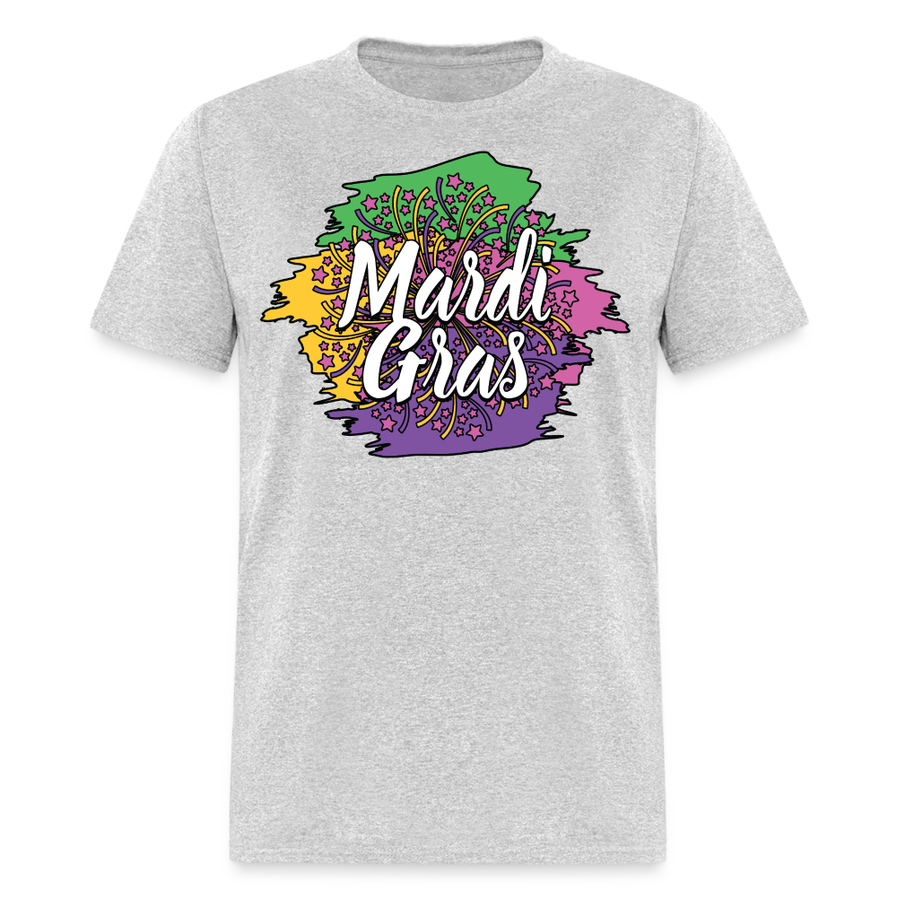 Mardi Gras Graphic Shirt For Men and Women Funny and Trendy Mardi Gras T-Shirt - heather gray