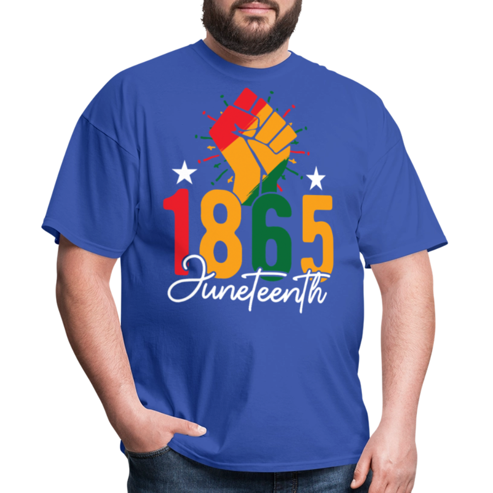 Best Black pride Tee 1865 Black Liberation T-shirt - royal blue