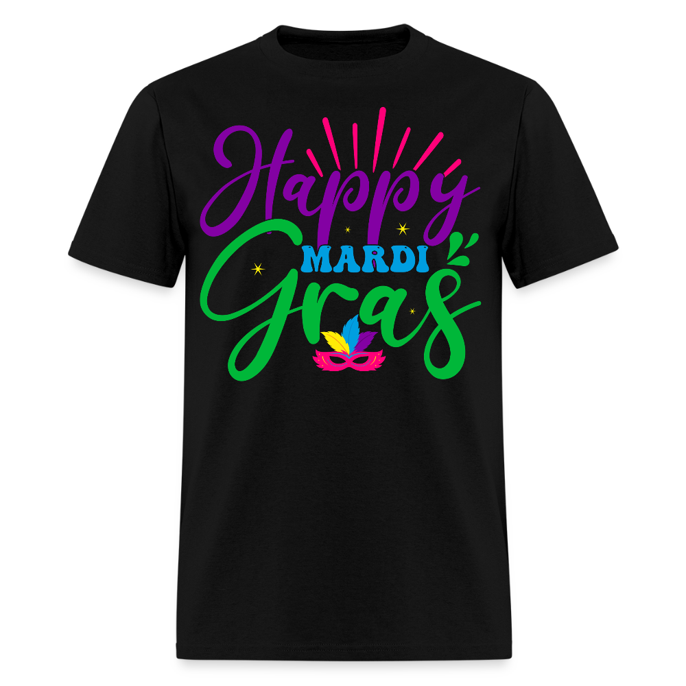 Happy Mardi Gras Party Unisex Classic T-shirt - black