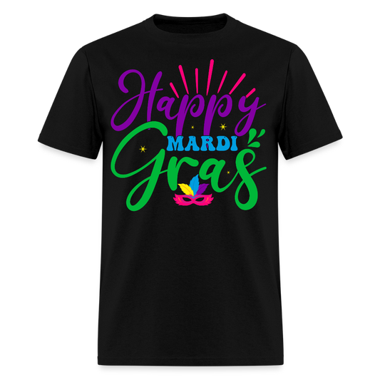 Happy Mardi Gras Party Unisex Classic T-shirt - black