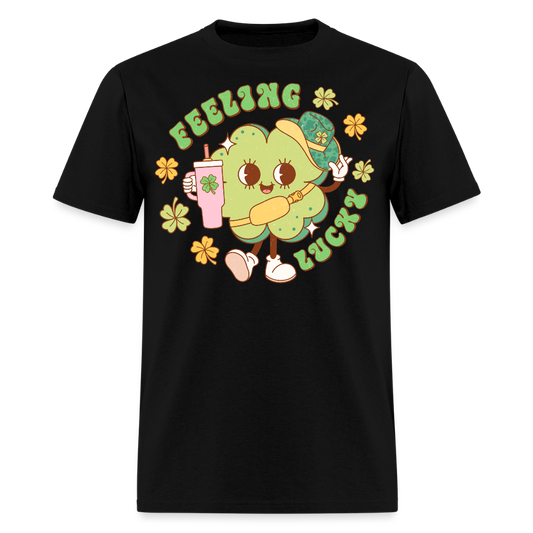 St Patrick’s Day Lucky Clover T-shirt - black