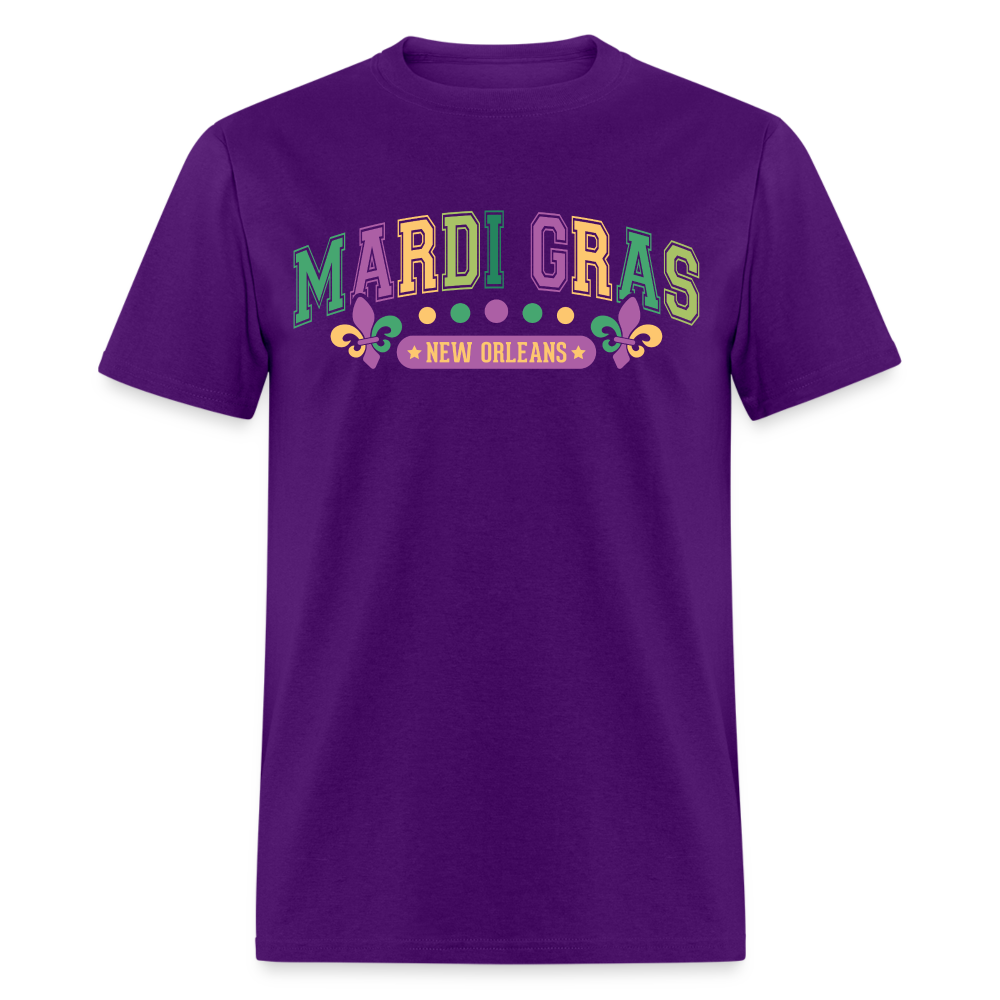 New Orleans Party Outfit for Mardi Gras Unisex T-shirt - purple