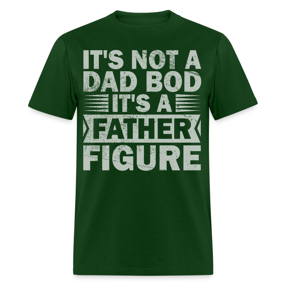 Funny Dad Bod T-shirt For Men Father Figure Shirt - forest green