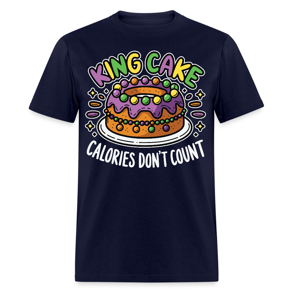 Carnival Season Tee Mardi Gras King Cake T-shirt - navy