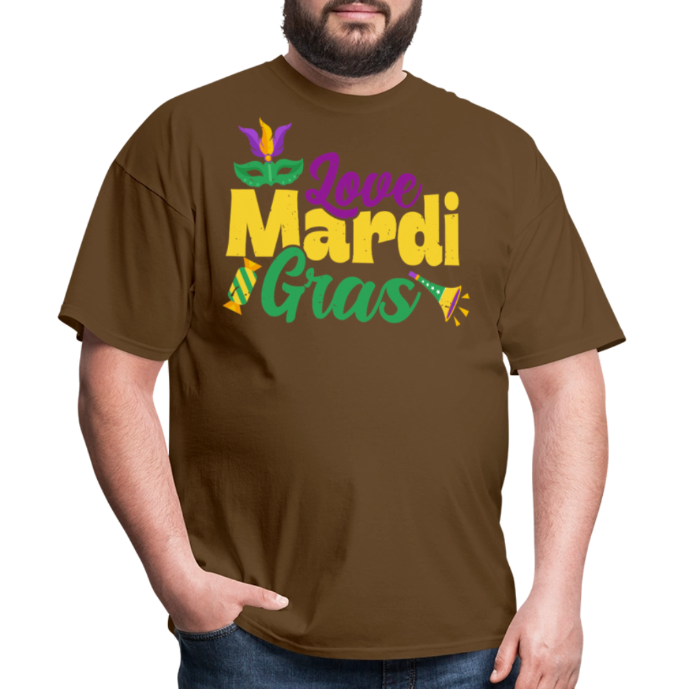 Funny Mardi Gras Shirts For Carnival Lovers Funny Mardi Gras T-shirt - brown