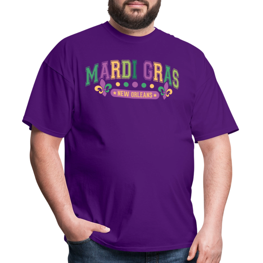 New Orleans Party Outfit for Mardi Gras Unisex T-shirt - purple