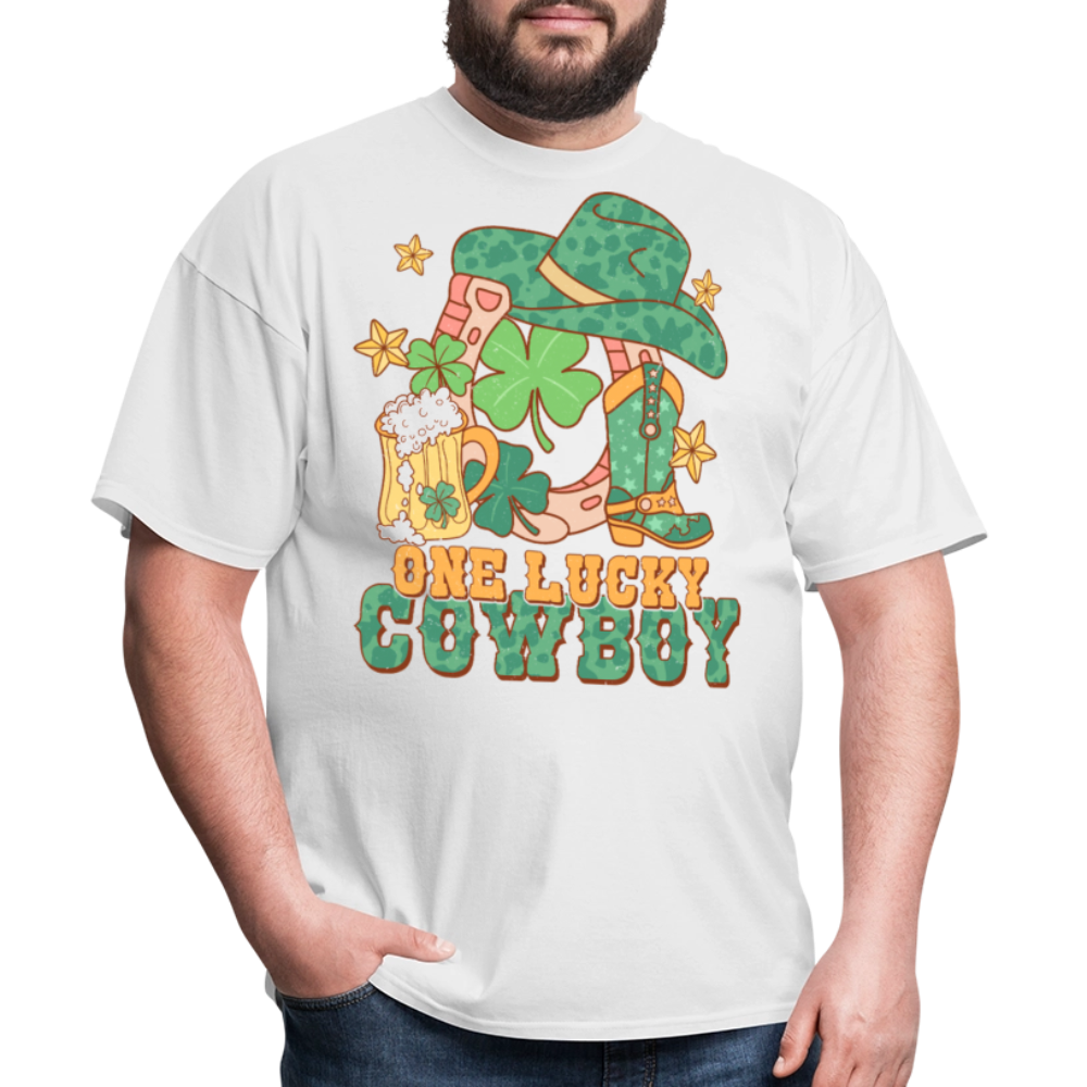 Lucky Cowboy St Patrick’s Graphic T-shirt - white