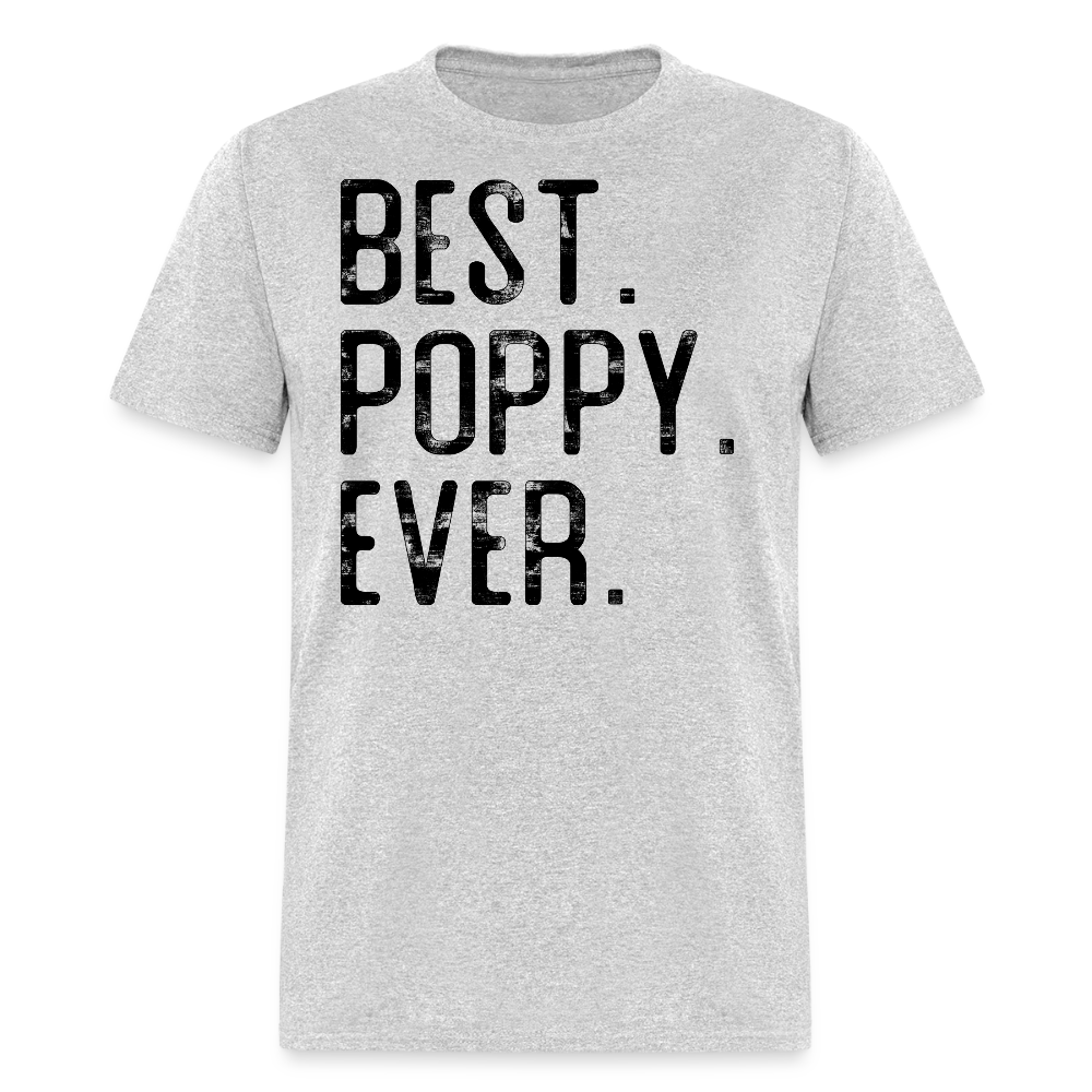 Best Poppy Tee Gift For Grandpa T-shirt - heather gray