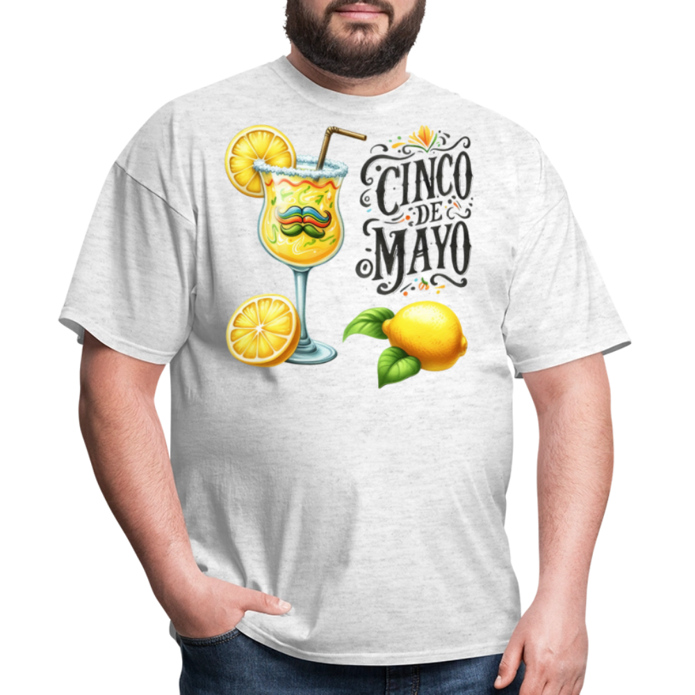 Funny Mexican Drink-themed Fiesta Tee Cinco De Mayo Party T-shirt - light heather gray