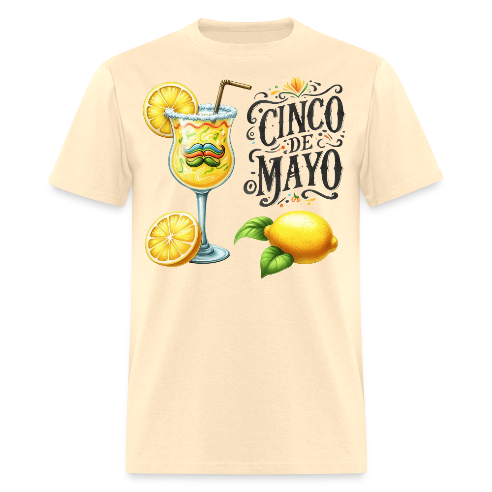 Funny Mexican Drink-themed Fiesta Tee Cinco De Mayo Party T-shirt - natural