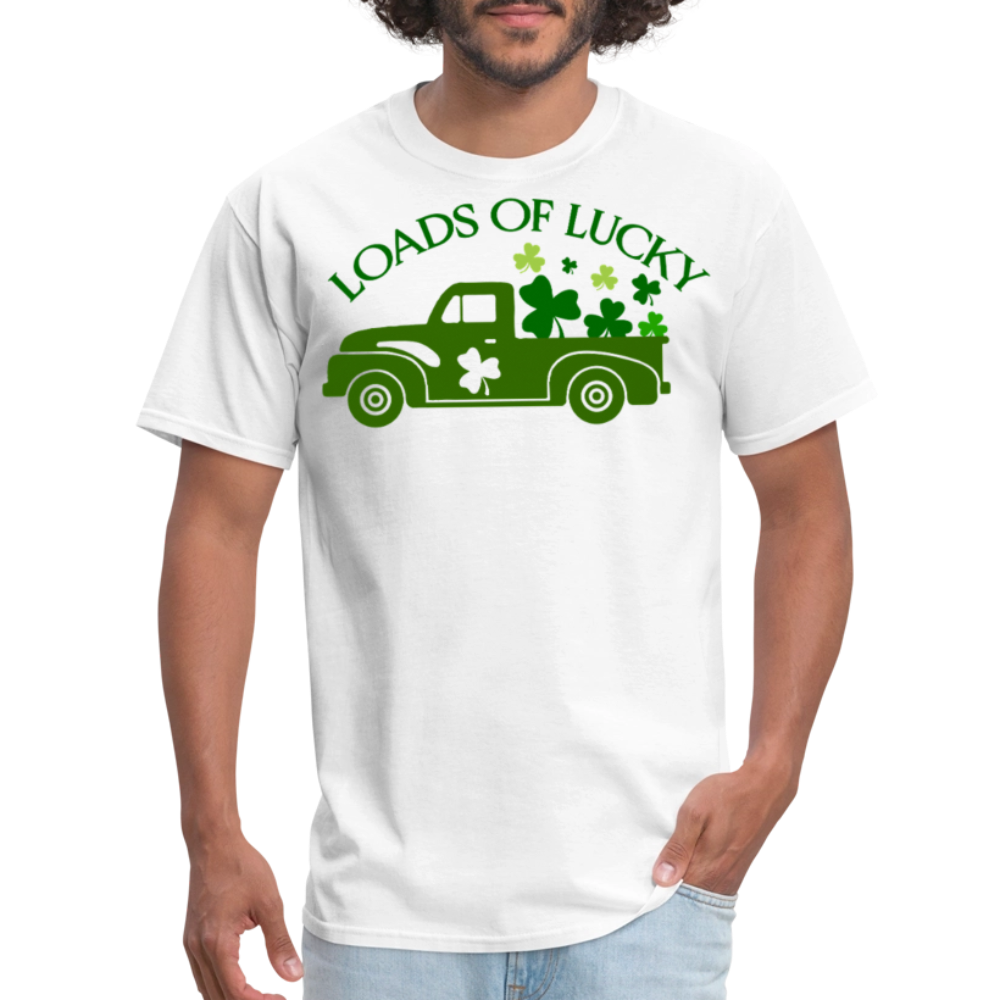 St Patrick’s Day Lucky Truck T-shirt - white