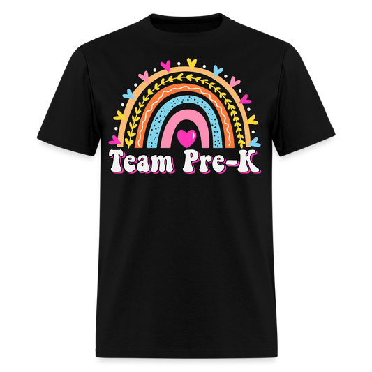 Pre-K Team Back To School Teacher T-Shirt - black
