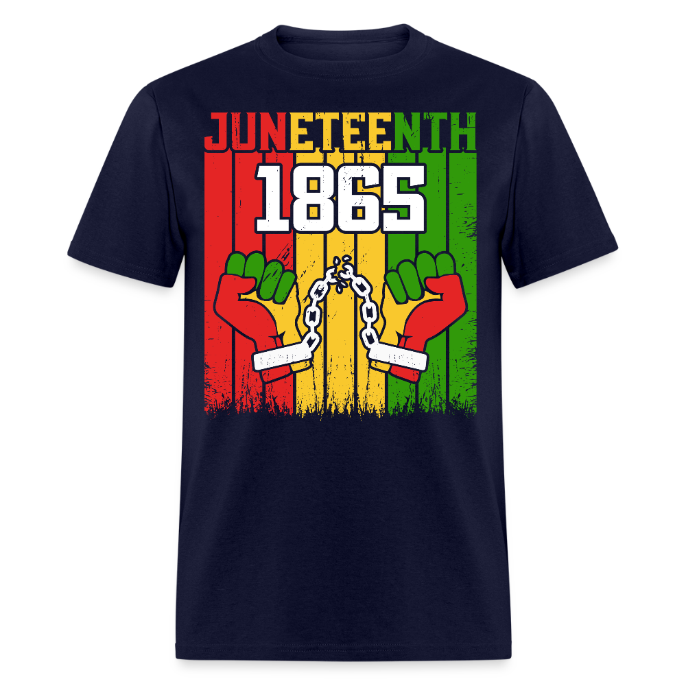 Juneteenth 1865 Freedom Celebration T-shirt - navy
