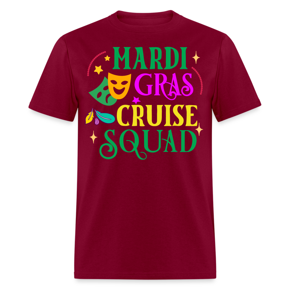 Funny Mardi Gras Cruise Squad Unisex T-shirt - burgundy