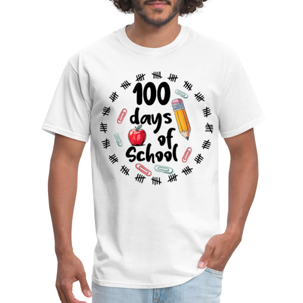 100 Days of School Shirt For Teachers Dino 100th Oay Of School T-shirt - white