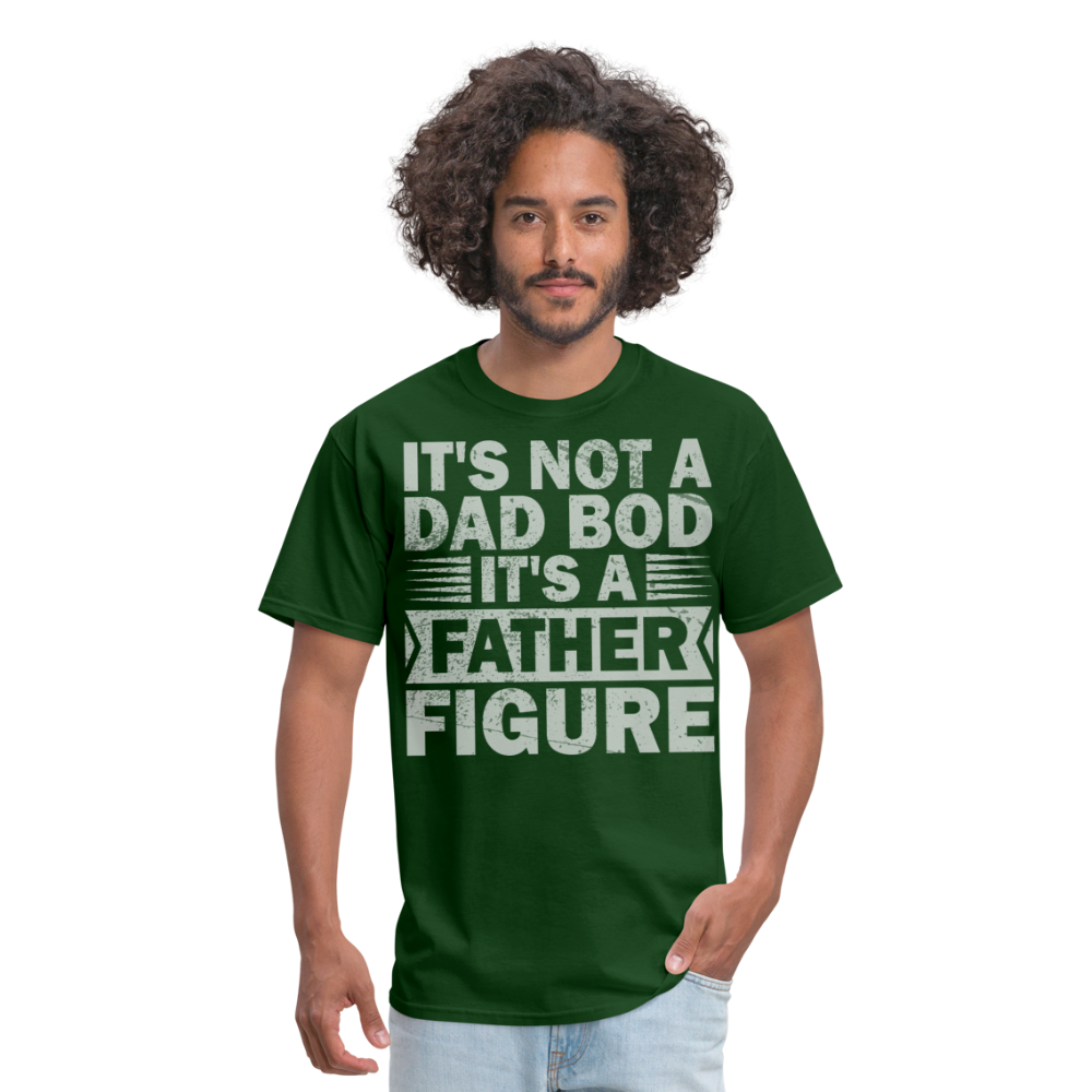 Funny Dad Bod T-shirt For Men Father Figure Shirt - forest green