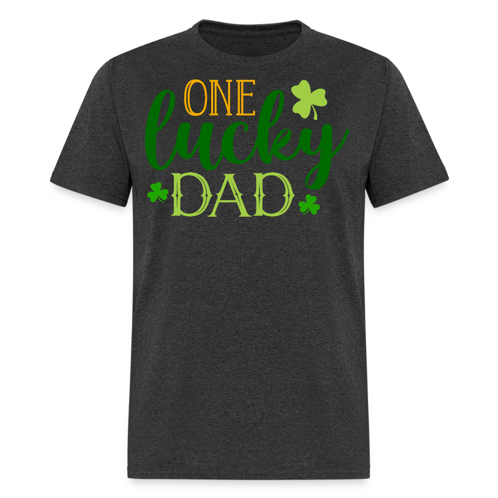 One Lucky Dad St Patrick’s Day T-shirt - heather black