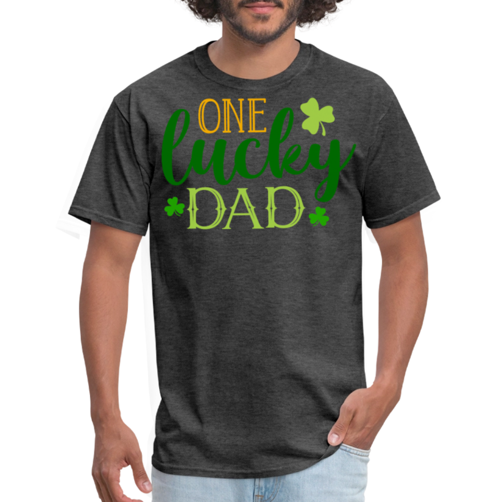 One Lucky Dad St Patrick’s Day T-shirt - heather black