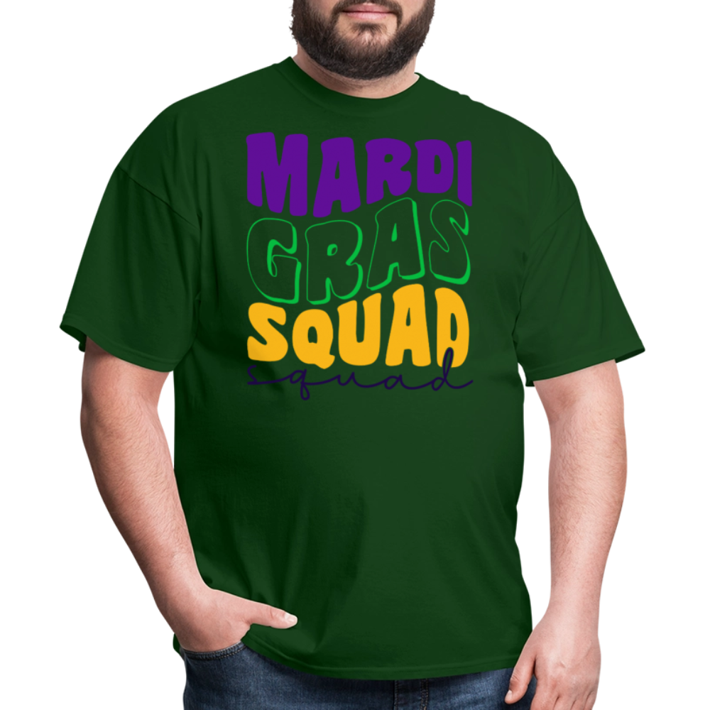 Mardi Gras Squad Matching Shirts Funny Mardi Gras Party T-shirt - forest green