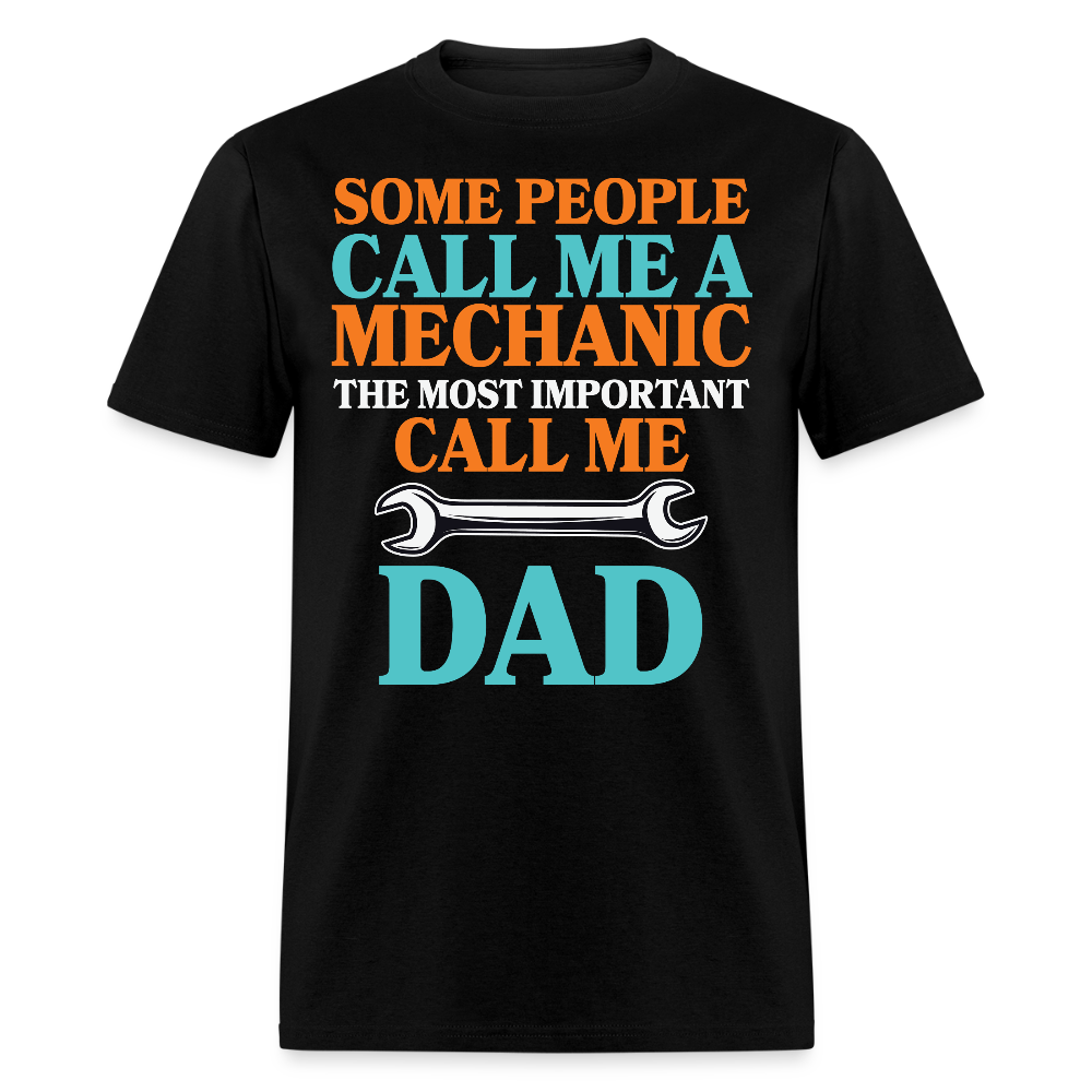 Sentimental Gifts For Mechanic Fathers Day T-shirt - black