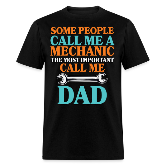 Sentimental Gifts For Mechanic Fathers Day T-shirt - black