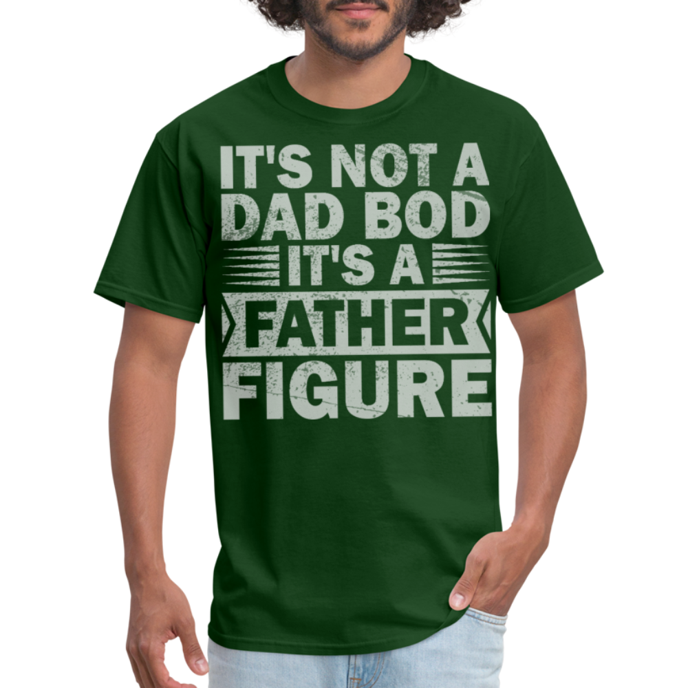 Funny Dad Bod T-shirt For Men Father Figure Shirt - forest green