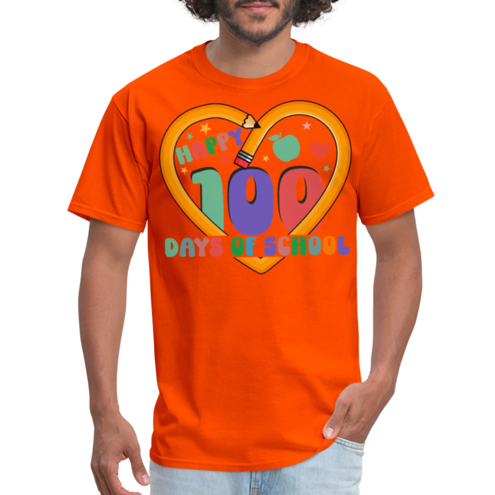 Best 100 Days Of School Gifts For Teachers Unisex T-Shirt - orange