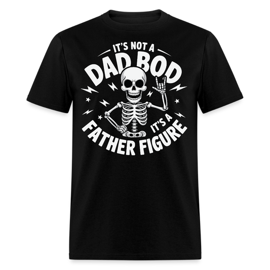 Funny Dad Bod Skeleton Father’s Day Gift T-shirt - black