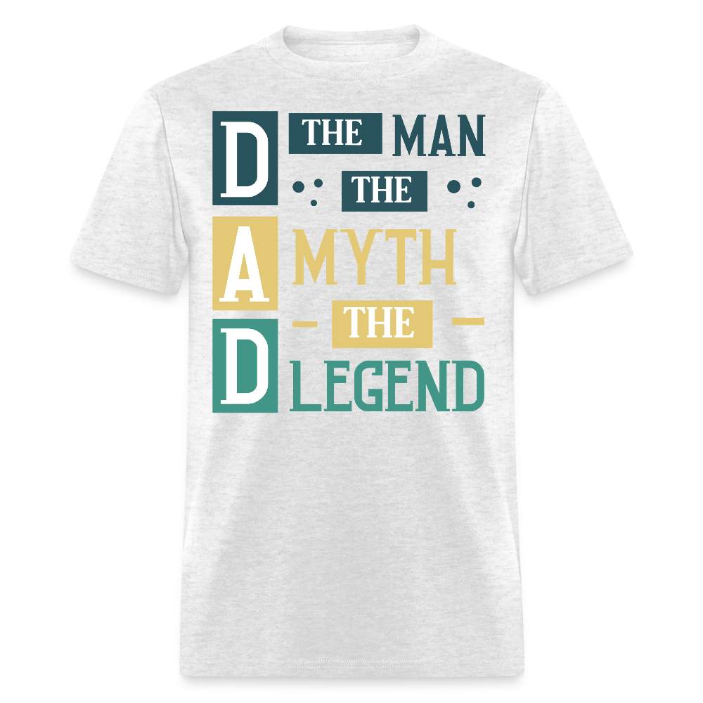 Unique Dad Tee The Man The Myth The Legend T-shirt - light heather gray