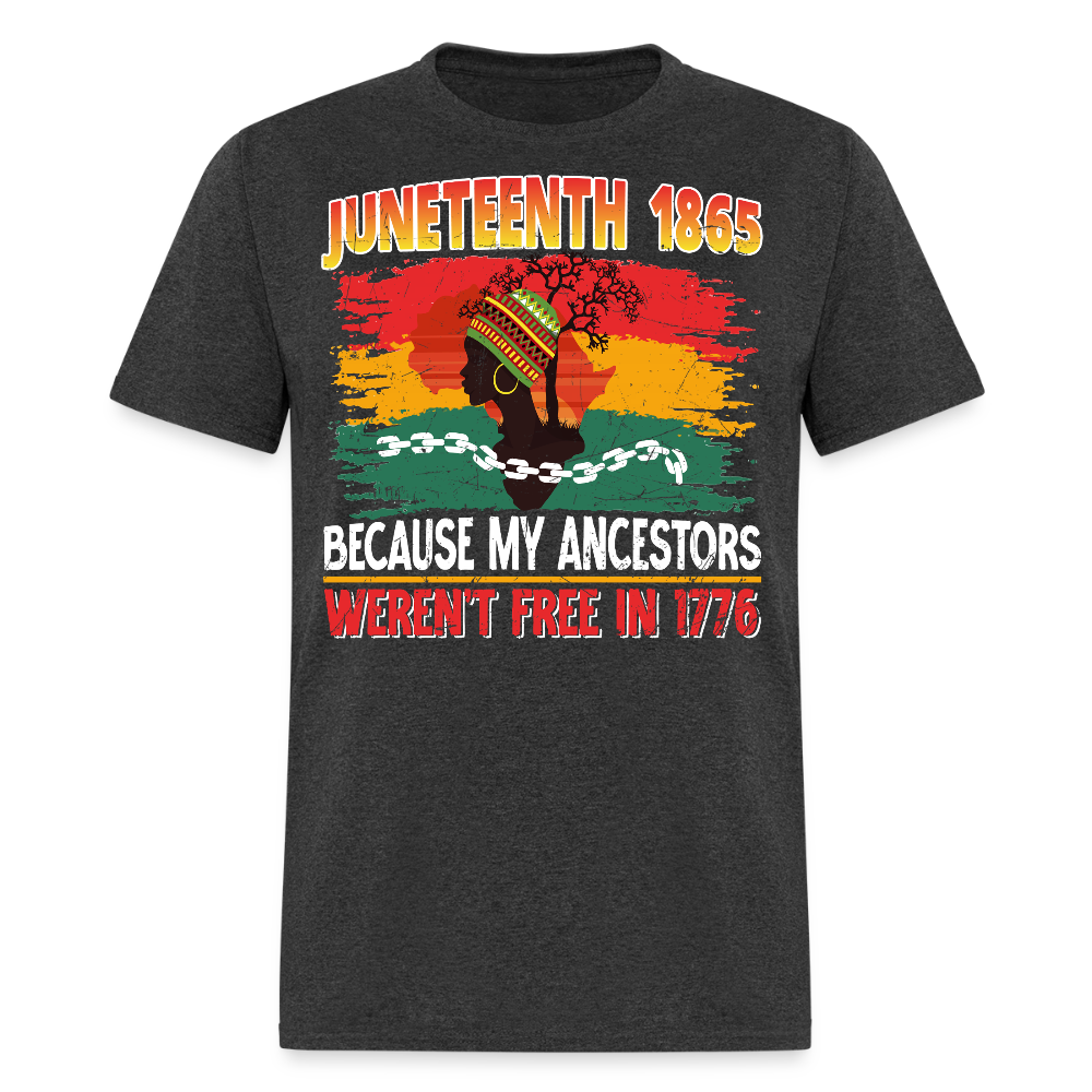 Juneteenth 1865 African American Pride T-shirt - heather black