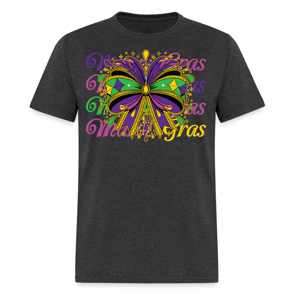 Stylish Mardi Gras Outfit For Parade Unisex T-shirt - heather black