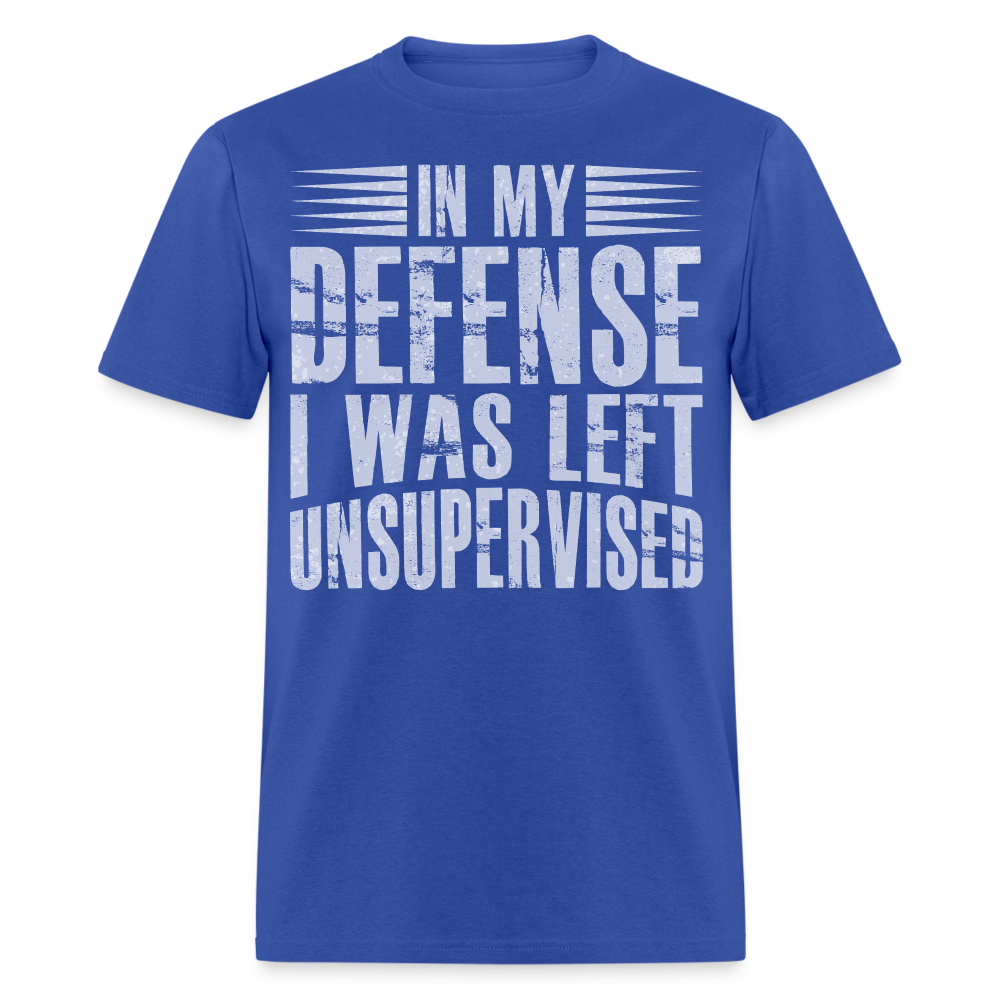 Unique In My Defense Graphic Tees Unisex Classic T-Shirt - royal blue