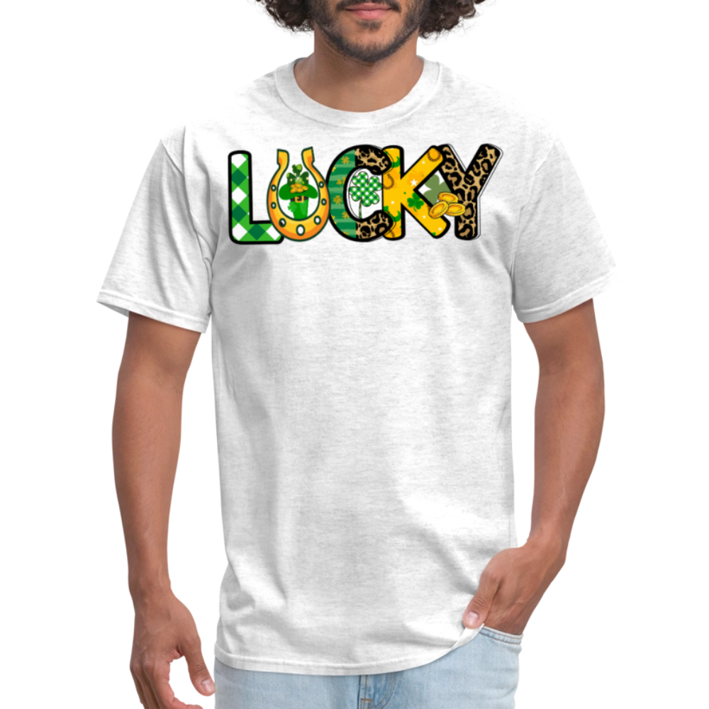 Cute St Paddy’s Day Outfits With Lucky Charms T-shirt - light heather gray