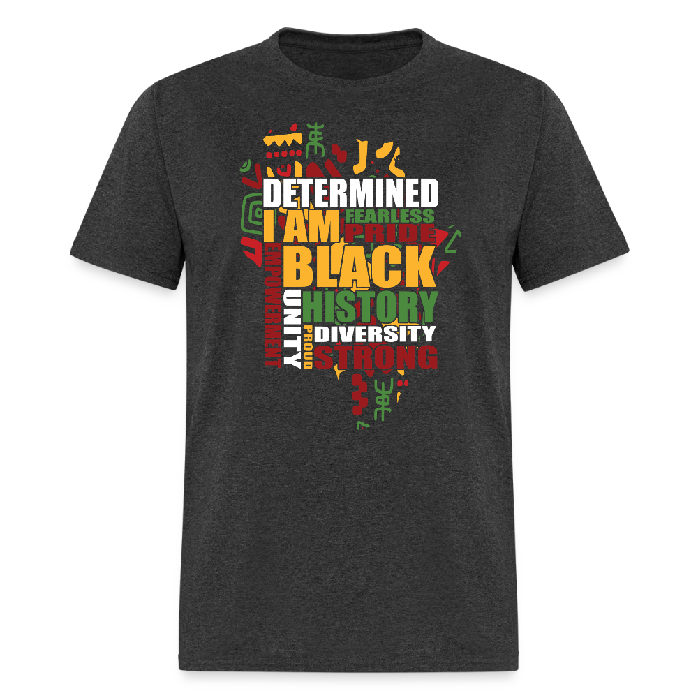 Black Empowerment Shirt For Men and Women Black Pride Graphic T-shirt - heather black