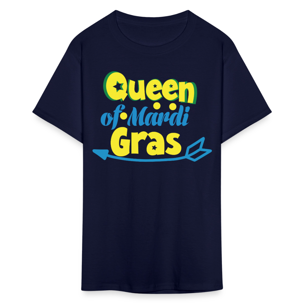 Queen of Mardi Gras Shirt Carnival Festival Celebration T-shirt - navy