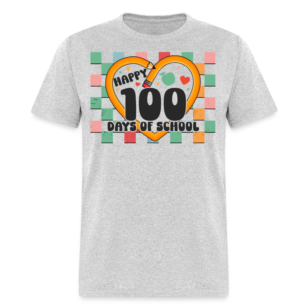 100 Days of school Shirt For Teachers Unisex Tee - heather gray