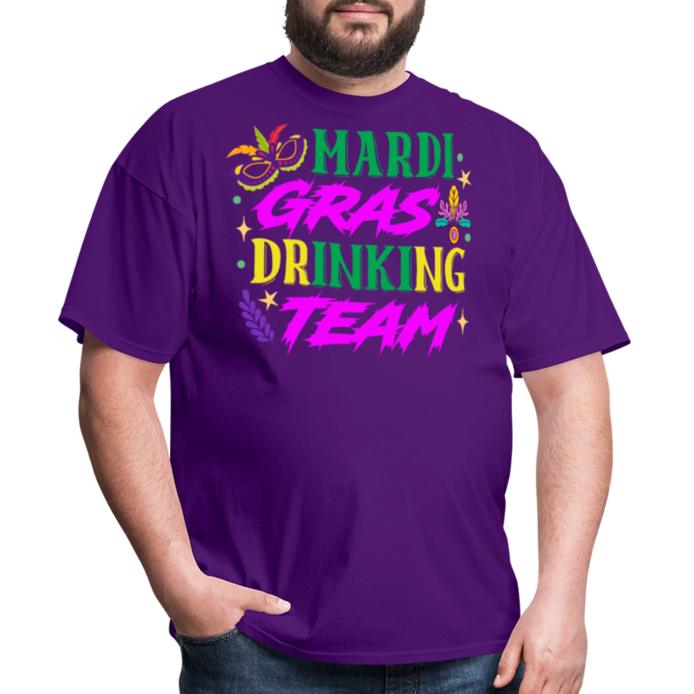 Funny Mardi Gras Party Tee Mardi Gras Drinking Team T-shirt - purple