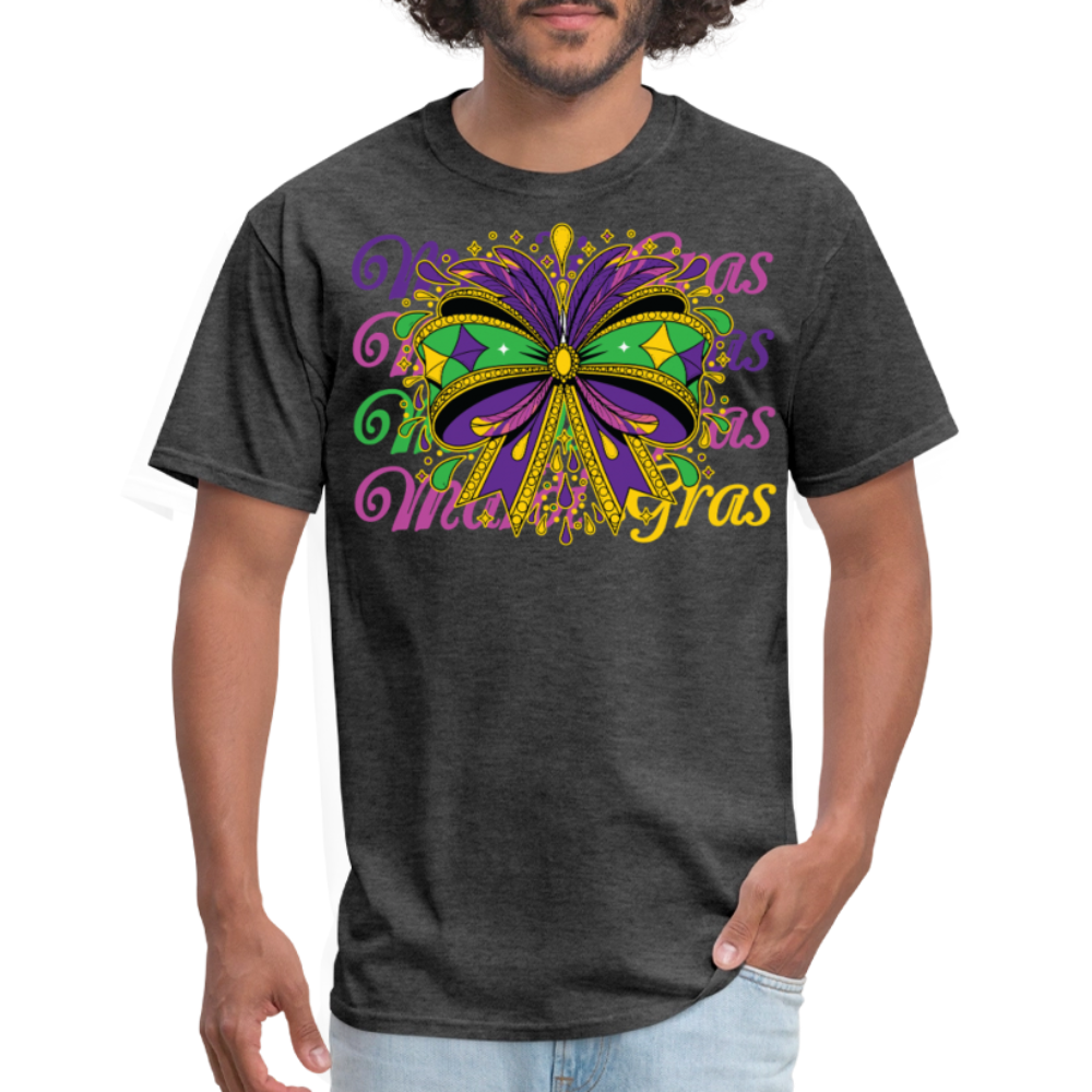 Stylish Mardi Gras Outfit For Parade Unisex T-shirt - heather black