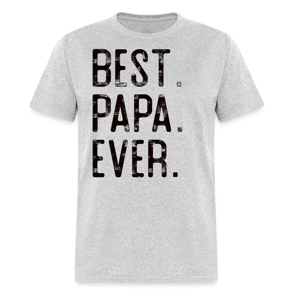 Papa Gift Tee For Birthday T-shirt - heather gray