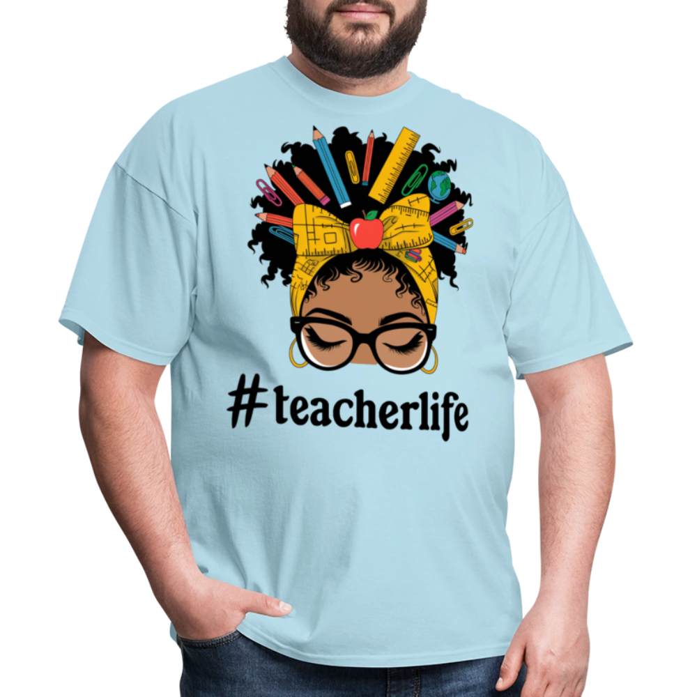 Funny Teacher Life Tee For Women Teacher Appreciation Gift T-shirt - powder blue