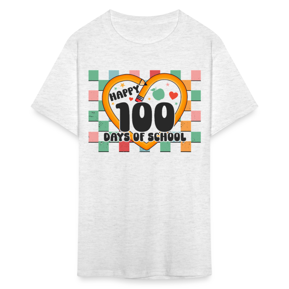 100 Days of school Shirt For Teachers Unisex Tee - light heather gray