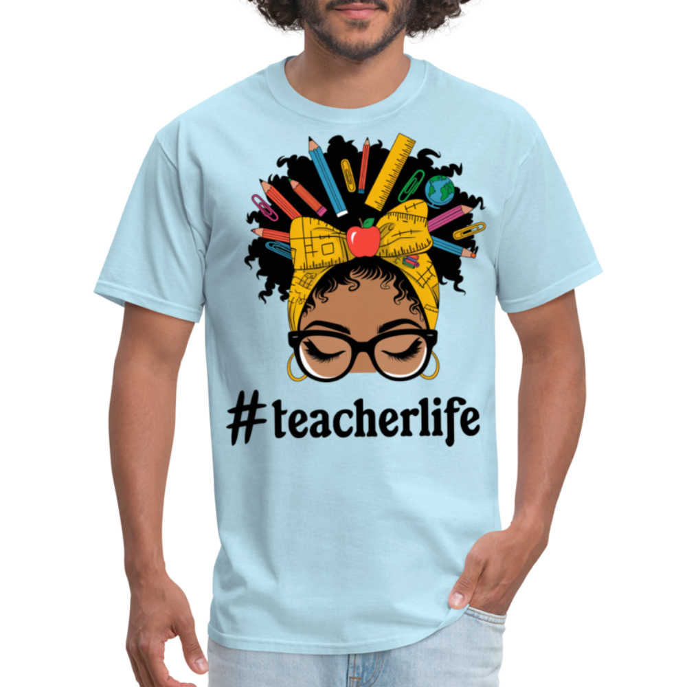 Funny Teacher Life Tee For Women Teacher Appreciation Gift T-shirt - powder blue