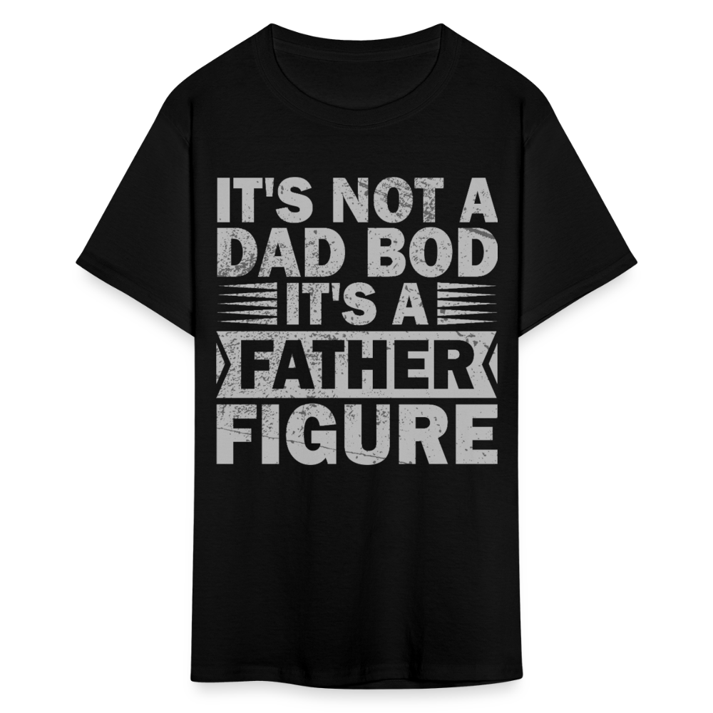 Funny Dad Bod T-shirt For Men Father Figure Shirt - black