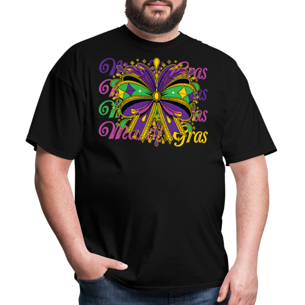 Stylish Mardi Gras Outfit For Parade Unisex T-shirt - black