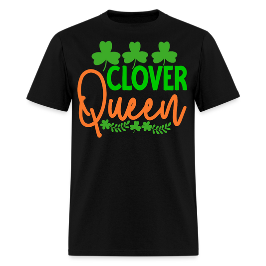 St Patrick’s Day Clover Queen T-shirt - black