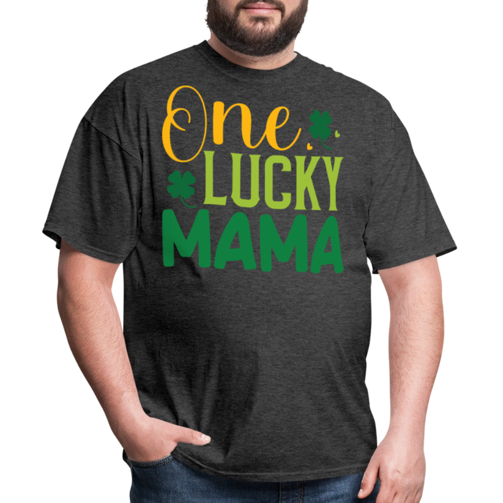 One Lucky Mama St Patrick’s Day T-shirt - heather black