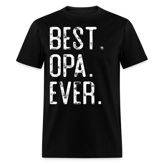 Best Opa Ever German Grandpa Gift T-shirt - black