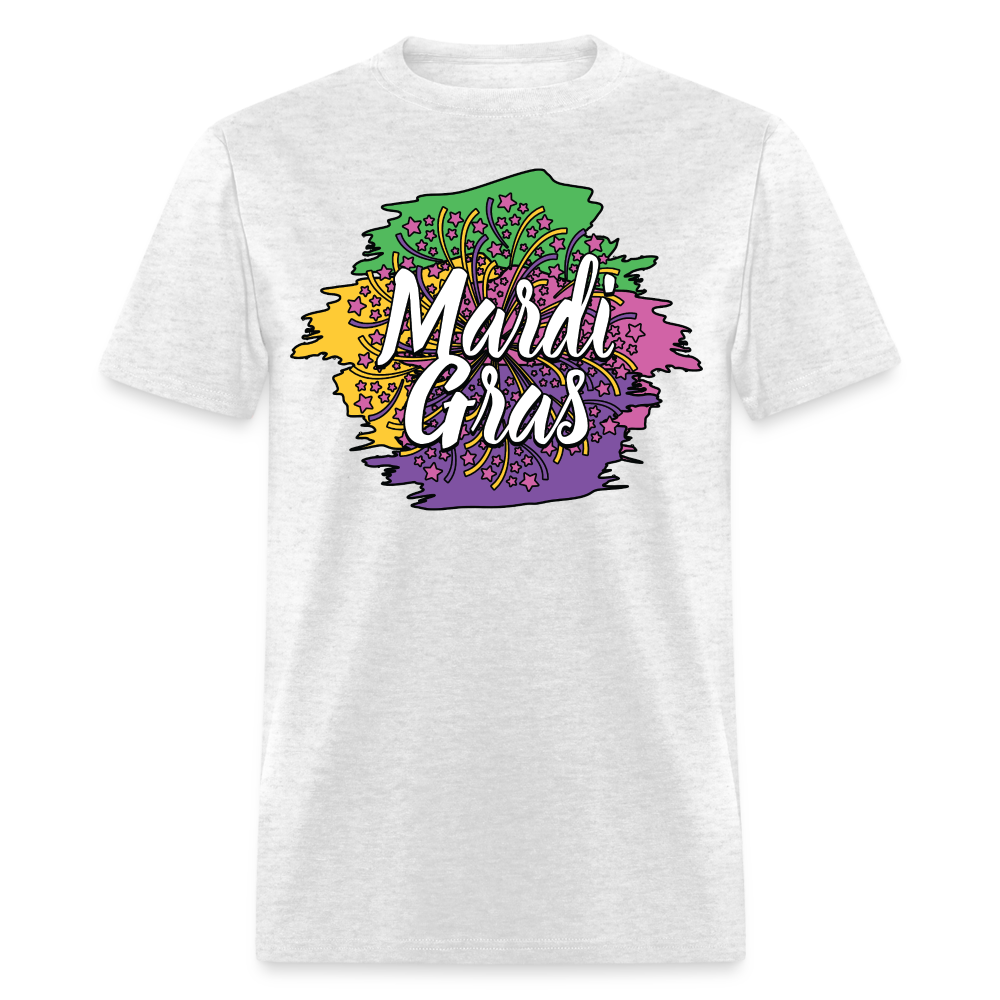 Mardi Gras Graphic Shirt For Men and Women Funny and Trendy Mardi Gras T-Shirt - light heather gray