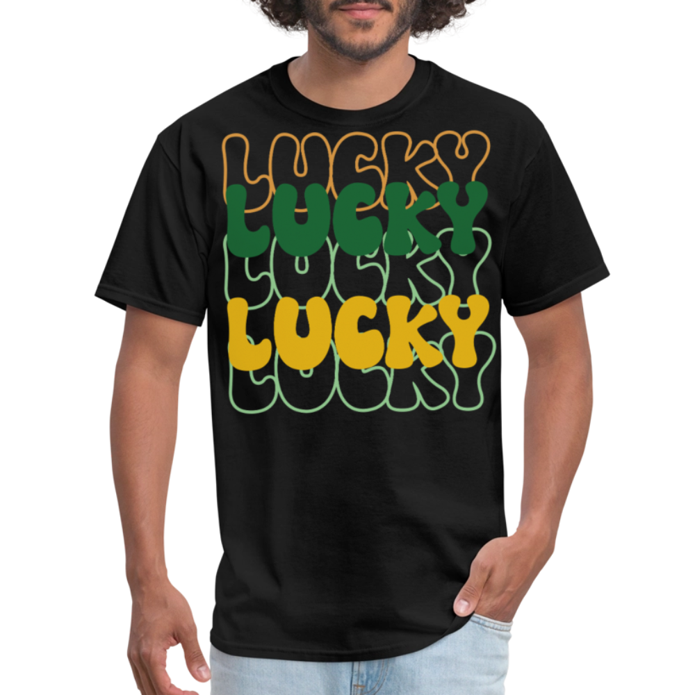 Fun and Stylish Irish Lucky Charm T-shirt - black