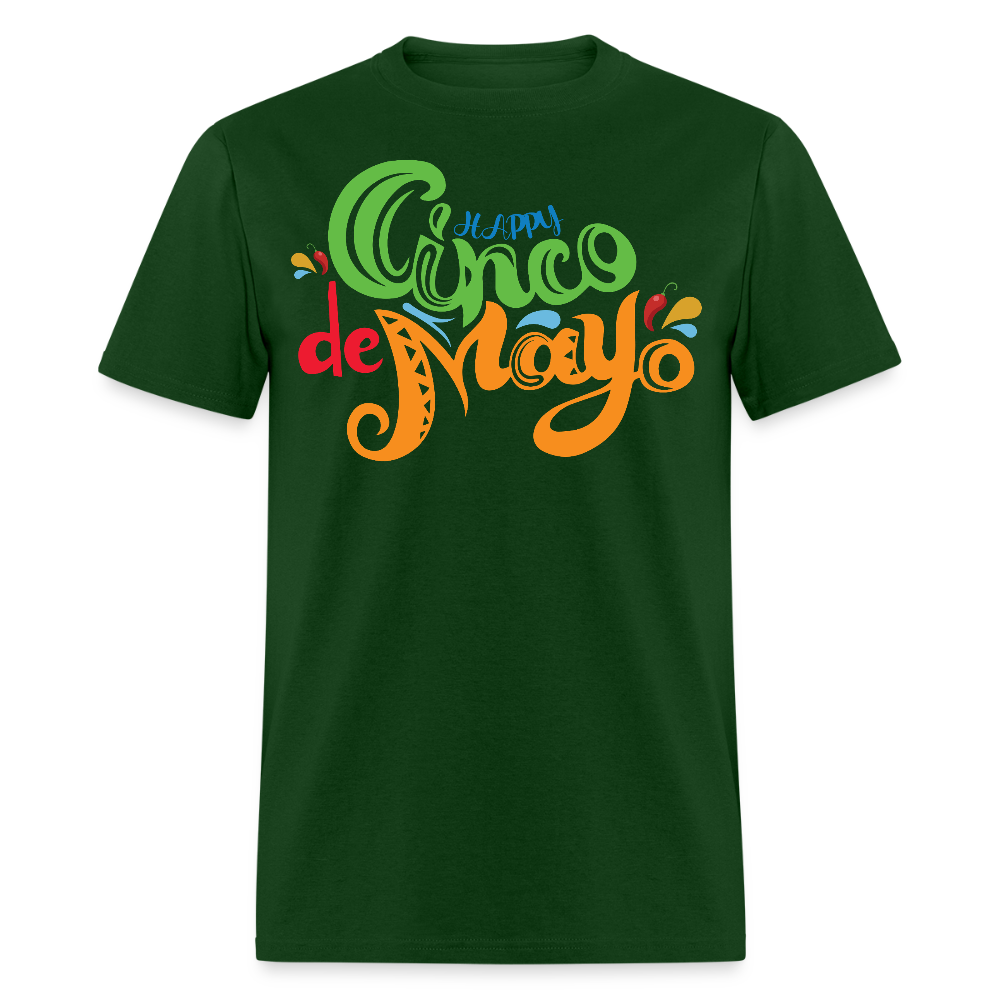 Best Mexican-themed Party Apparel For Cinco de Mayo T-shirt - forest green